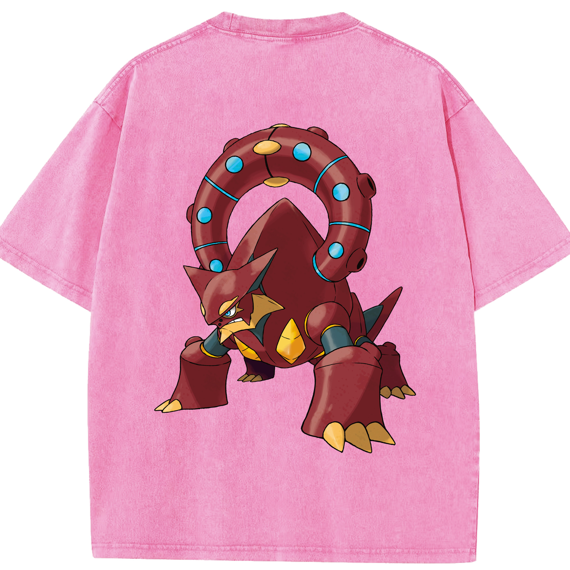 （画像用） ポケットモンスター Pokémon 綿100% ヴィンテージ風 半袖Tシャツ（背面プリント）